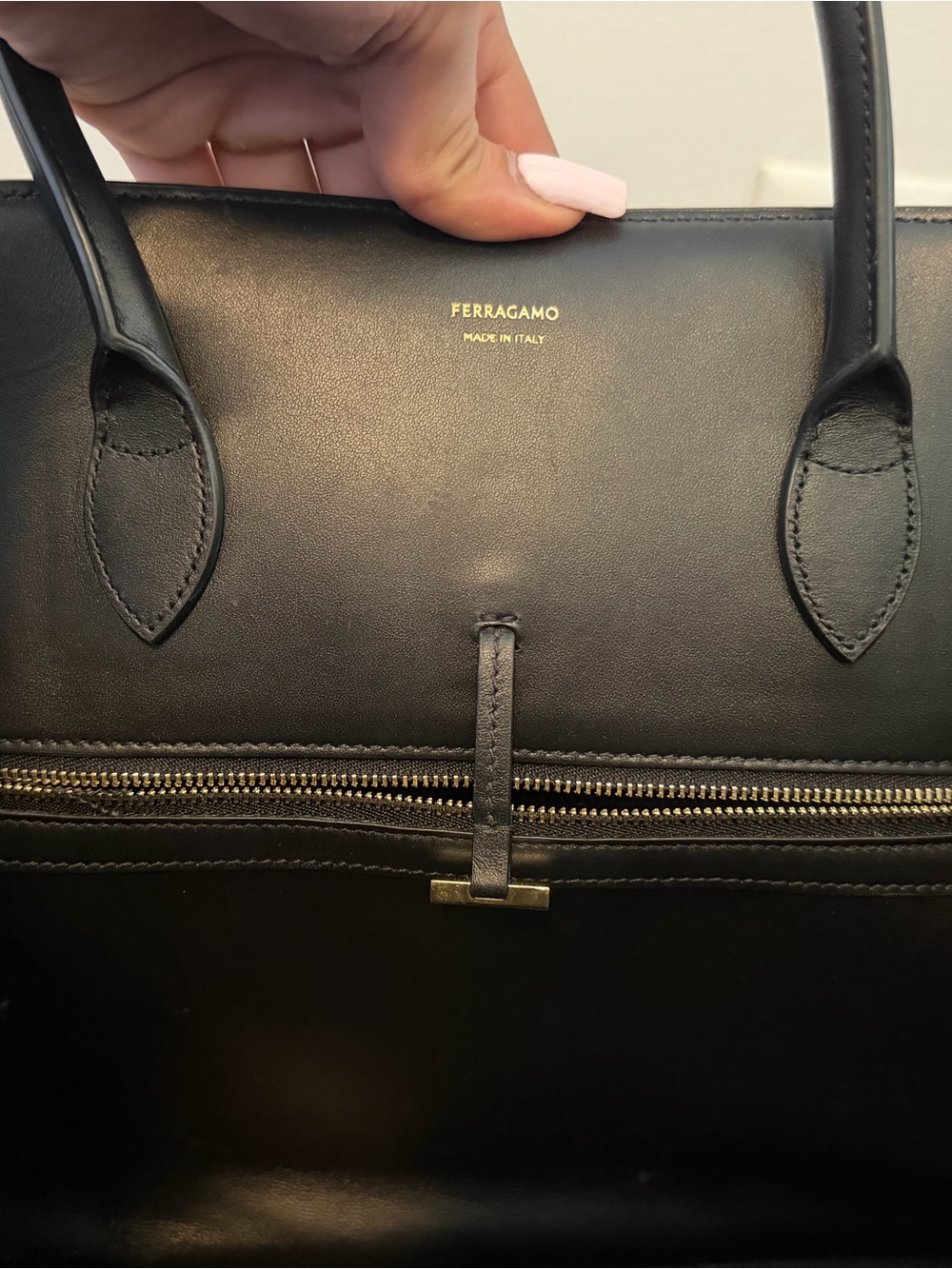 Like New Authentic Ferragamo Pony Hair Hug Bag (Large) - Picture 8 of 10